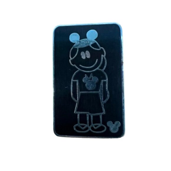 Disney Accessories - Disney Trading Pin 2008 Hidden Mick Girl With Mouse Ears Black Silver